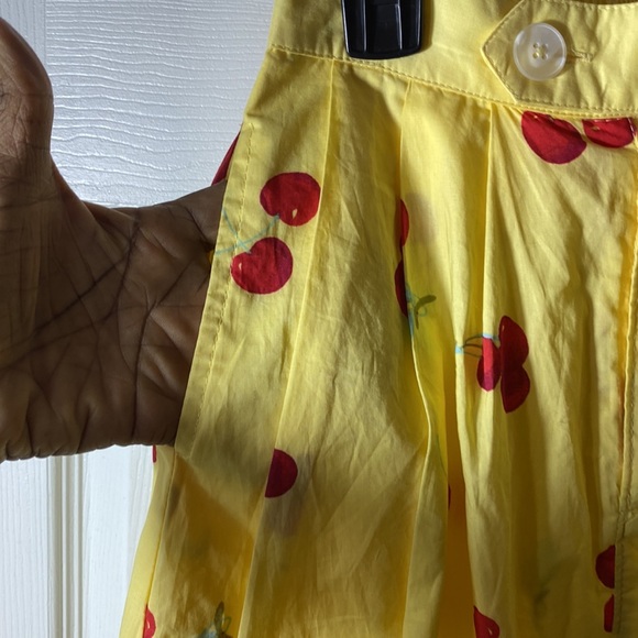 Modcloth Yellow Cherry Working for the Long Weekend A-Line Skirt Size XS - Picture 5 of 11